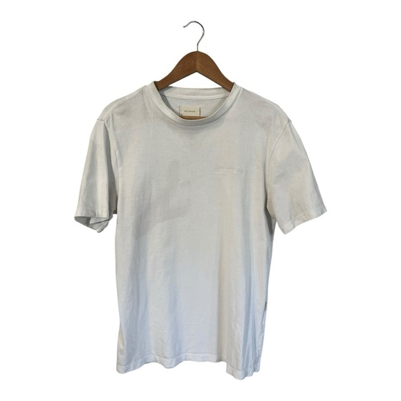 Aime Leon Dore Men's White Shirt XS Short Sleeves Crew POOR CONDITION - Picture 1 of 6